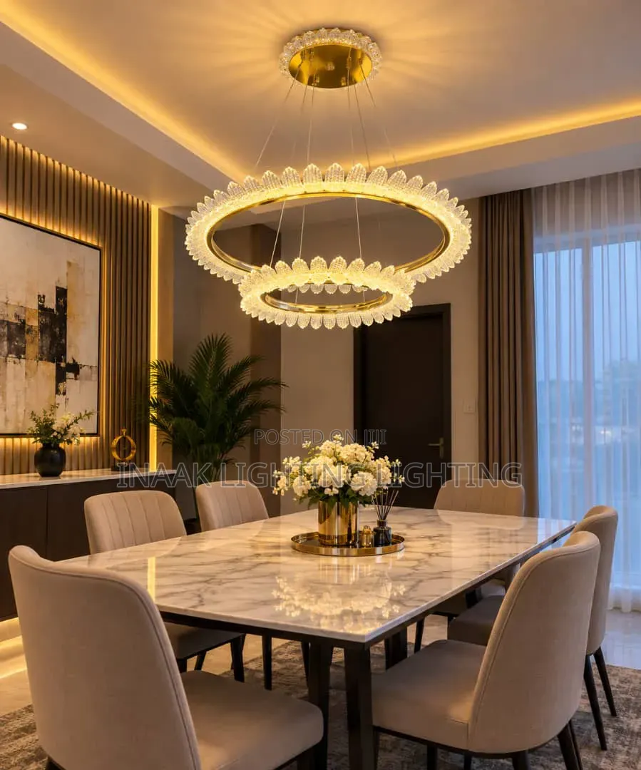 Double Ring Luxury Crystal Chandelier