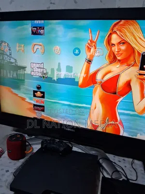 PS3 Slim Jailbreak With 2 Pads and 17games +500gig HDD and a Cable