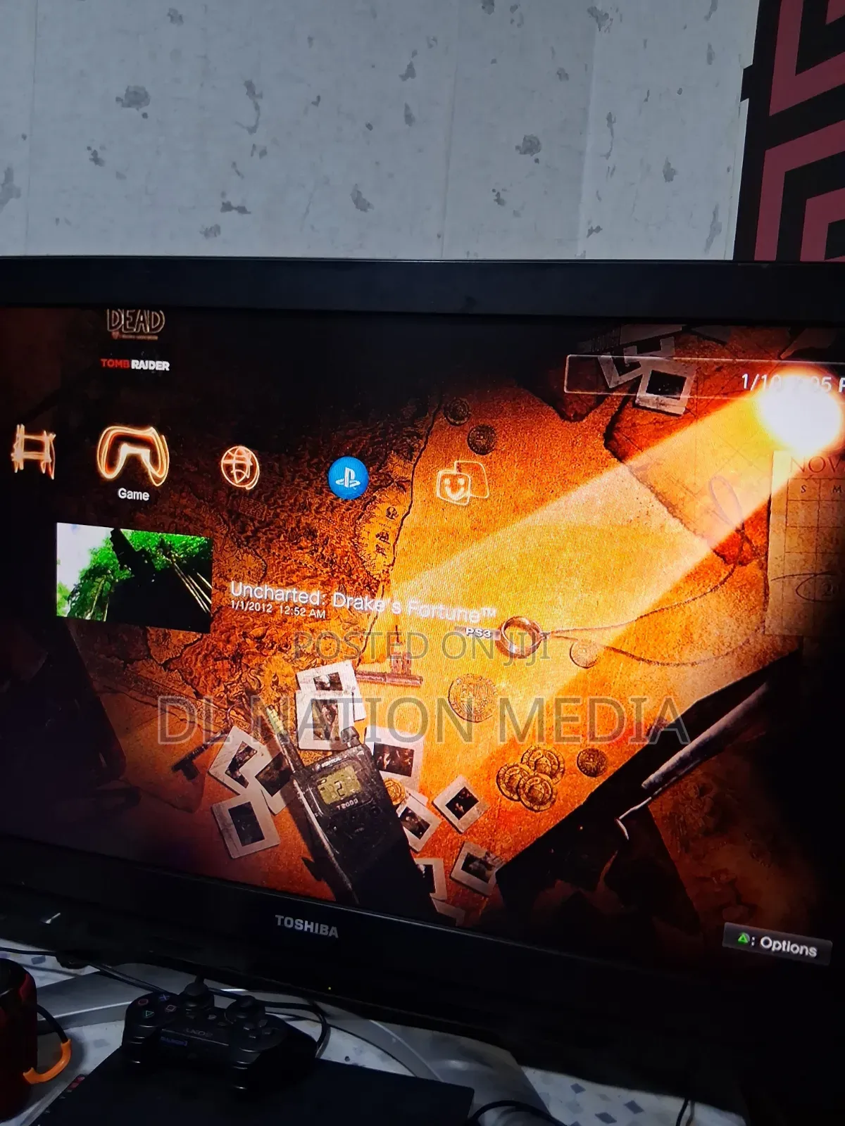 PS3 Slim Jailbreak With 2 Pads and 17games +500gig HDD and a Cable