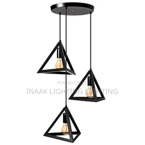 Triple Pyramid Pendant Light