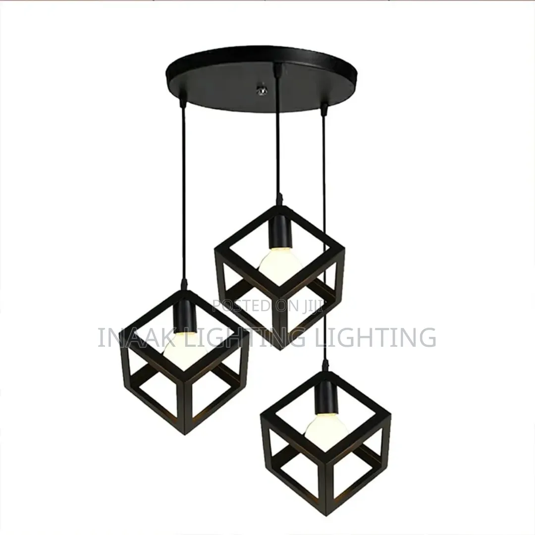 Triple Cube Pendant Light