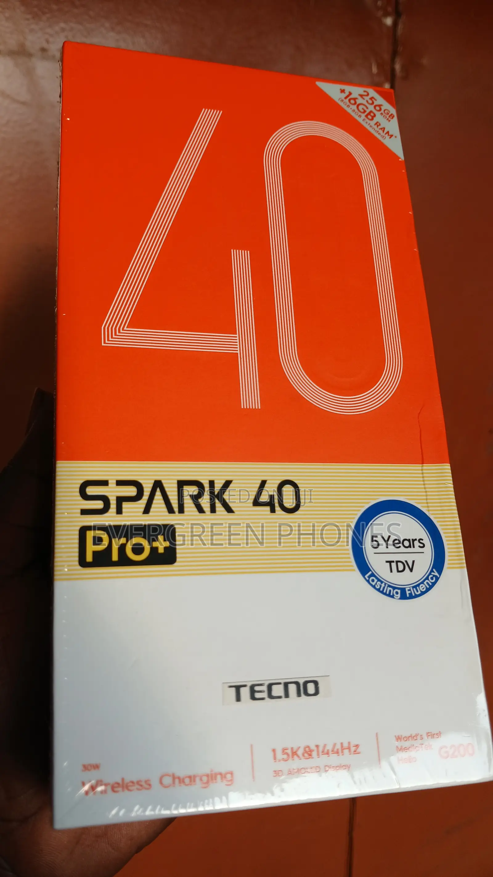 New Tecno Spark 40 Pro+ 256 GB Black