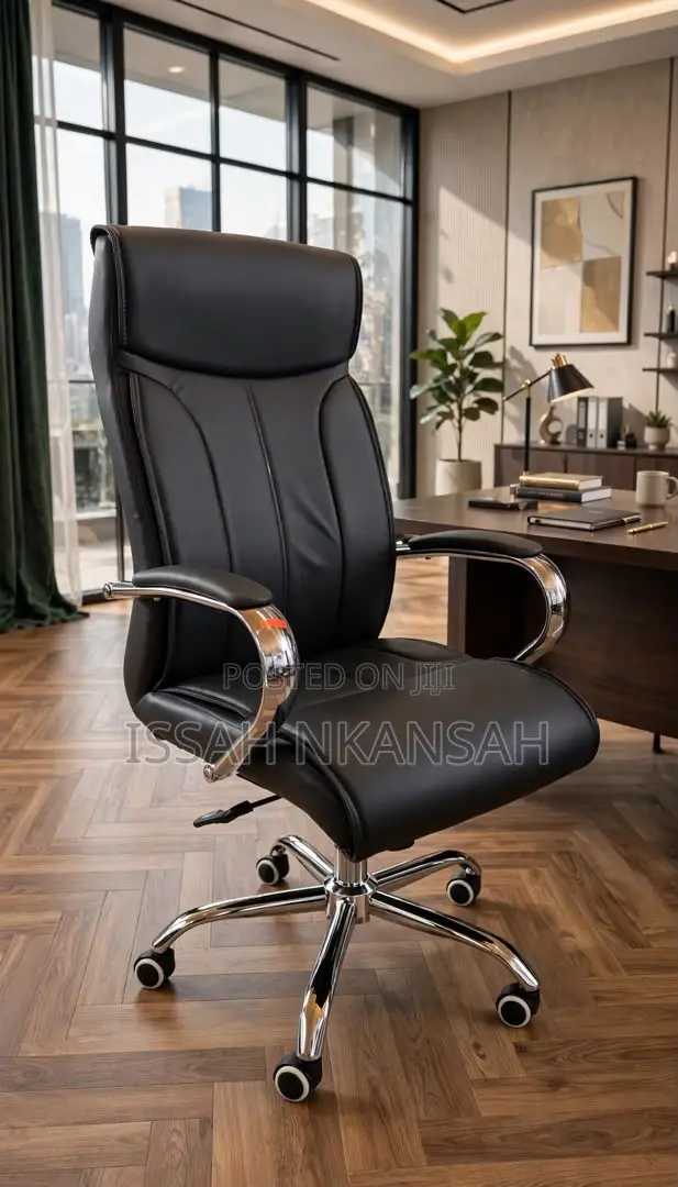 EXECUTIVE Black Leather Office Chair