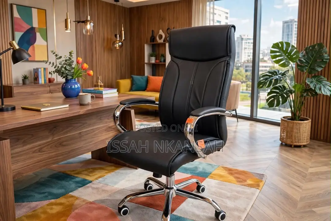 EXECUTIVE Black Leather Office Chair