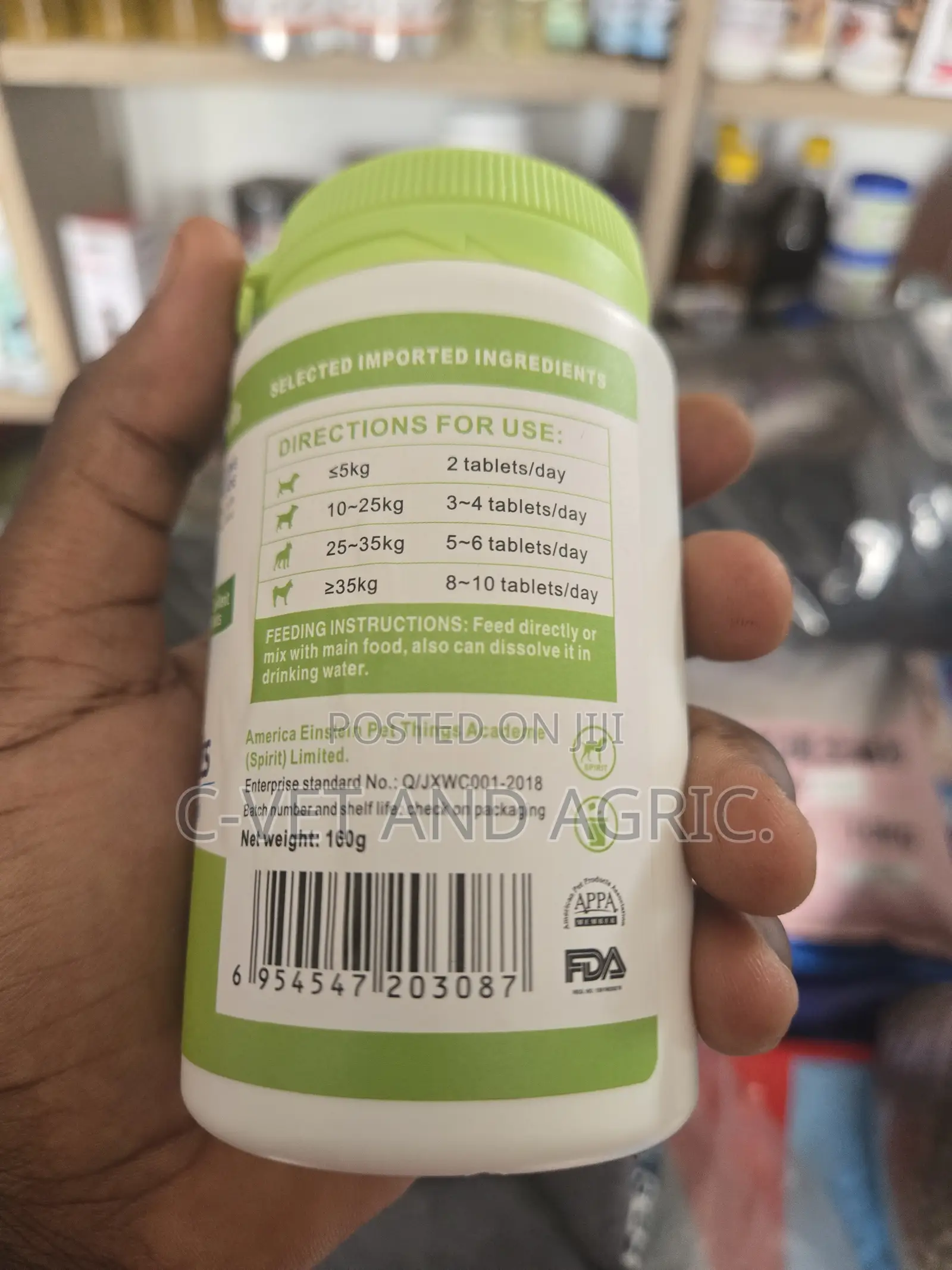 Spirit Vitamin Tablets for All Dogs (160g)
