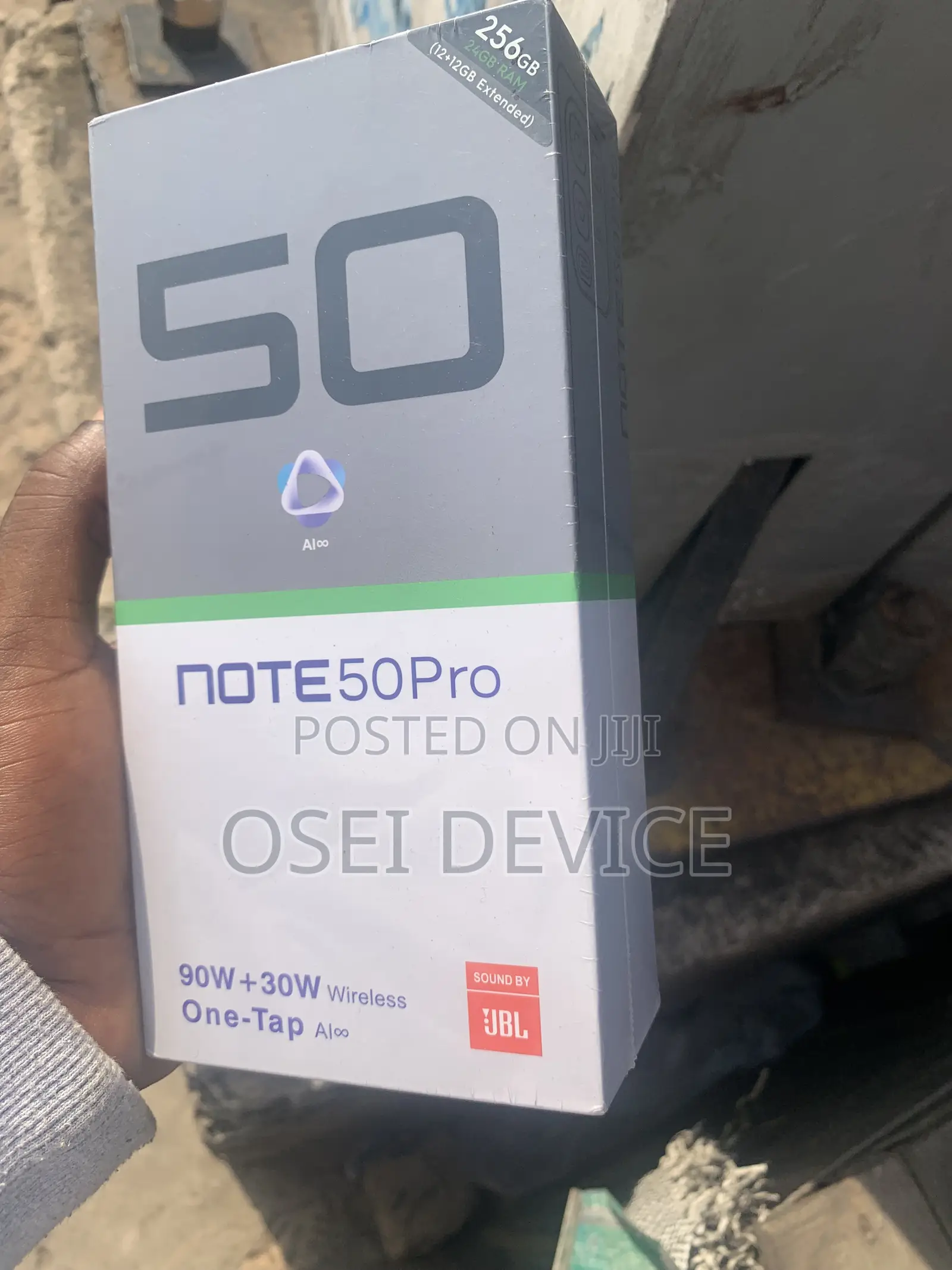 New Infinix Note 50s 256 GB Black
