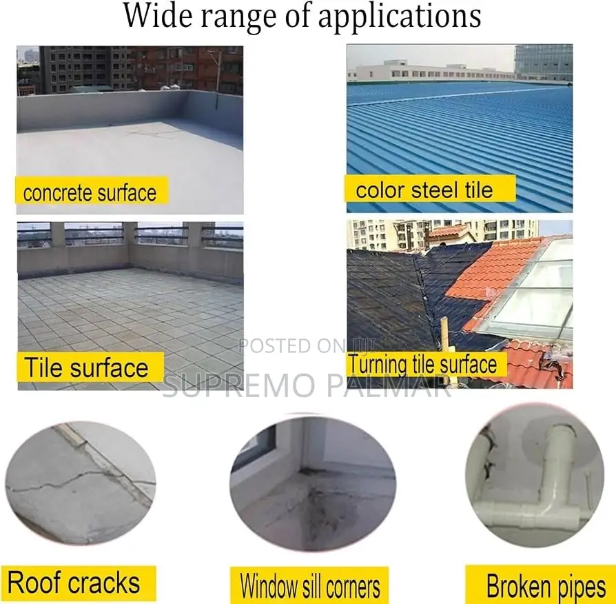 15m Self-Adhesive Waterproof Membrane – Aluminium Foil Bitumen Roll