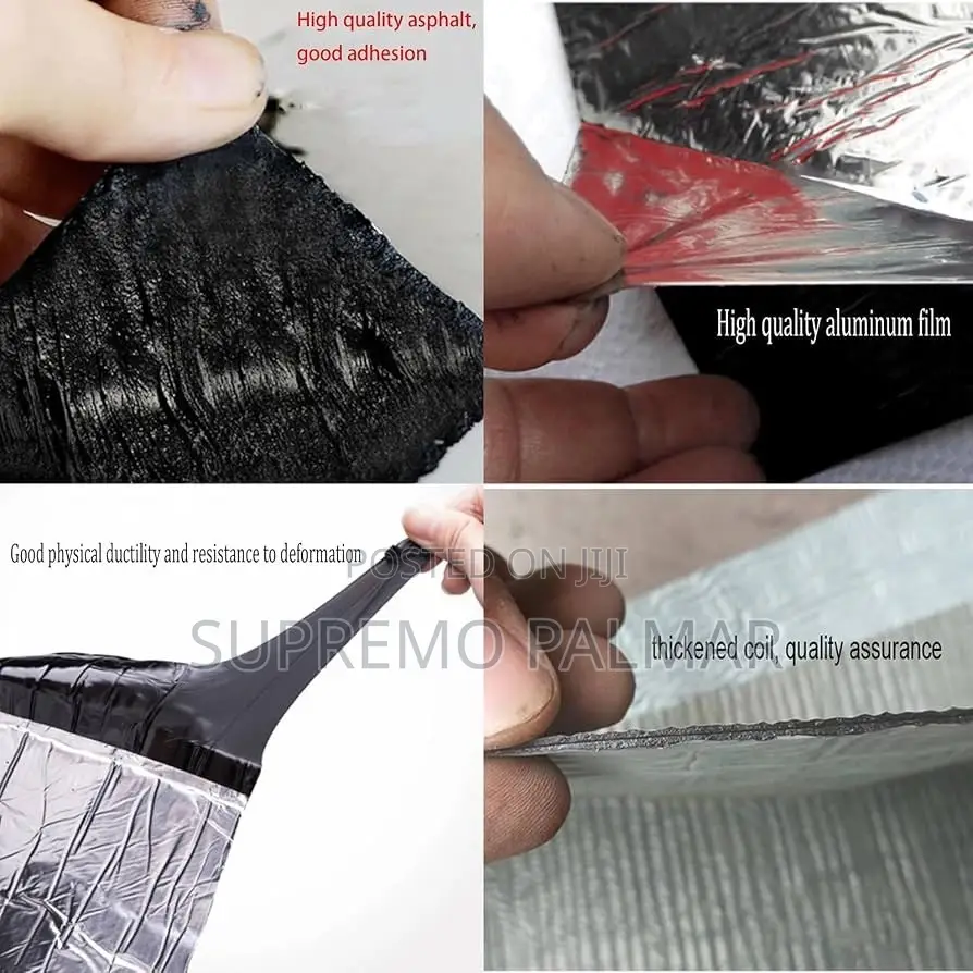 15m Self-Adhesive Waterproof Membrane – Aluminium Foil Bitumen Roll