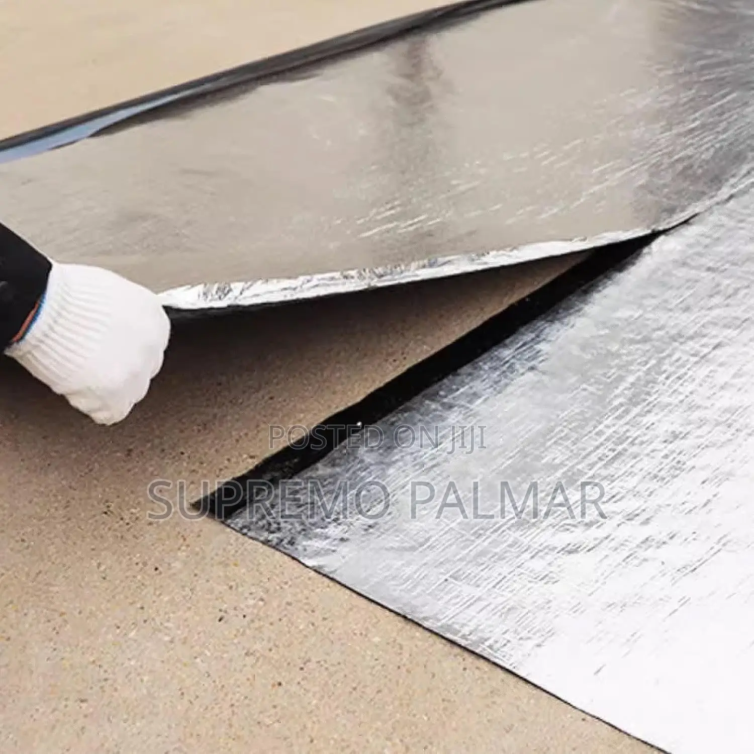15m Self-Adhesive Waterproof Membrane – Aluminium Foil Bitumen Roll