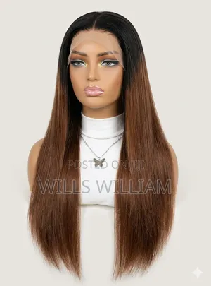 22inch Straight Hair (Human Hair Wig)