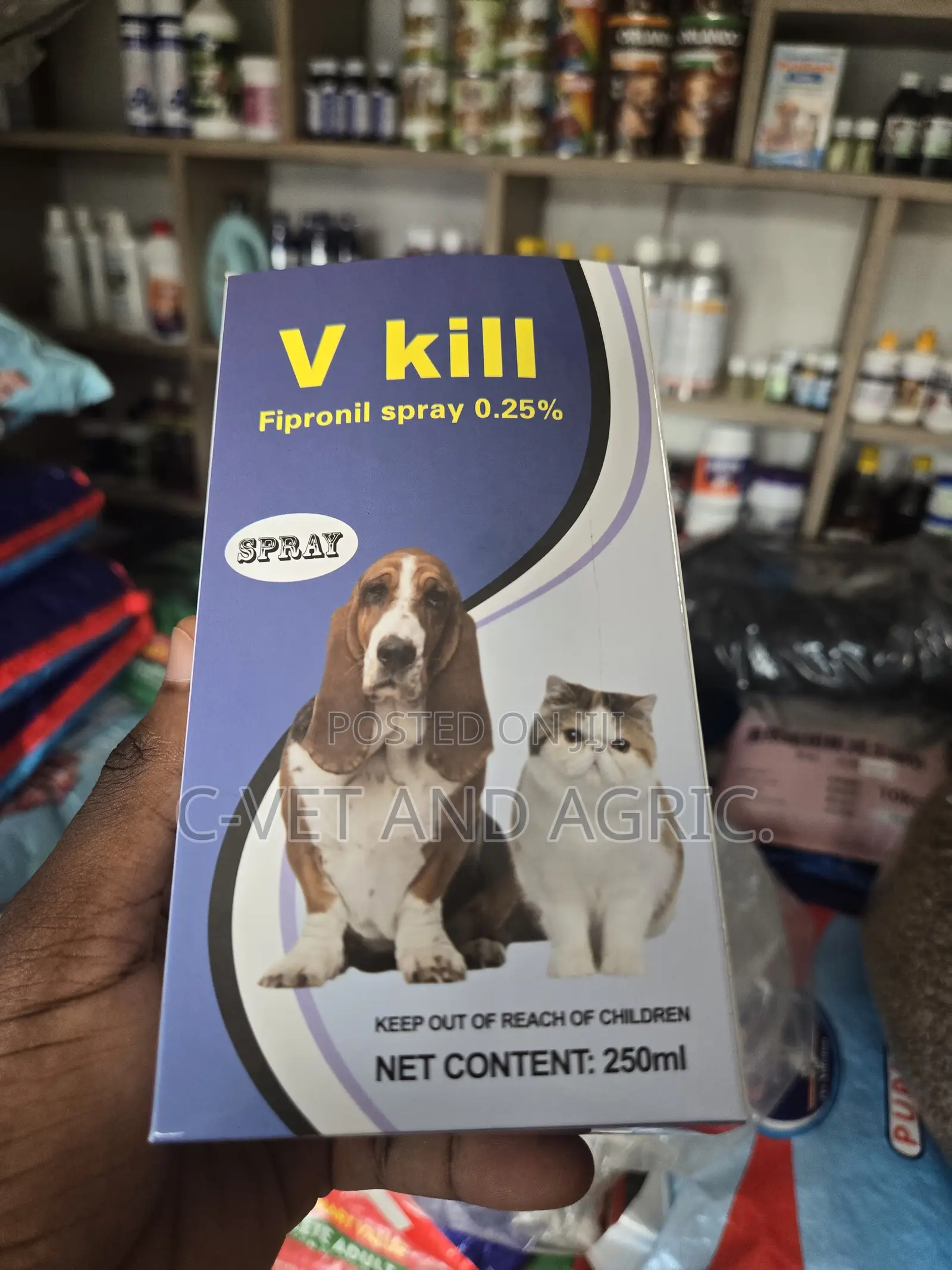 V Kill Anti-Flea & Tick Spray for Dogs & Cats 250ml