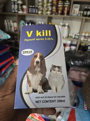 V Kill Anti-Flea & Tick Spray for Dogs & Cats 250ml