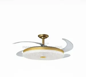 Gold Retractable Fan Light