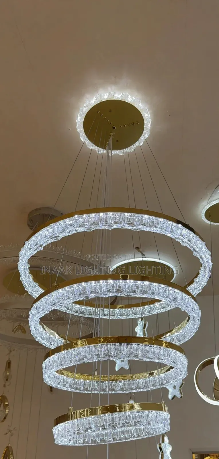 Twisted Rope Infinity Chandelier