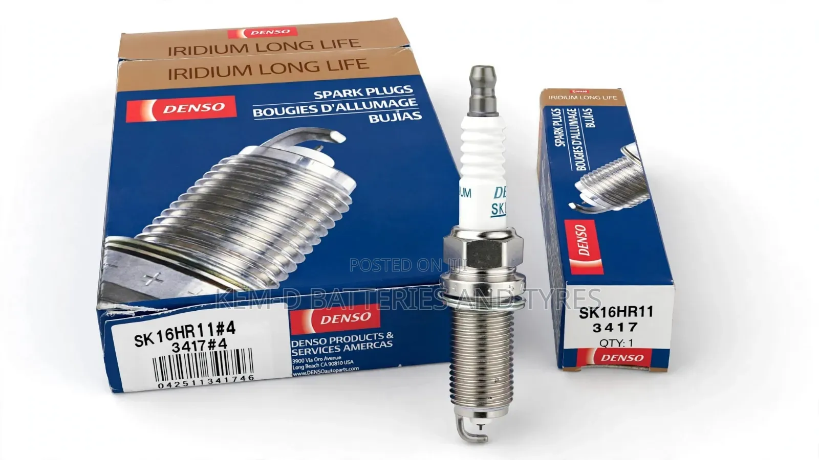 Denso Iridium Spark Plugs 3417 SK16HR11 + Delivery