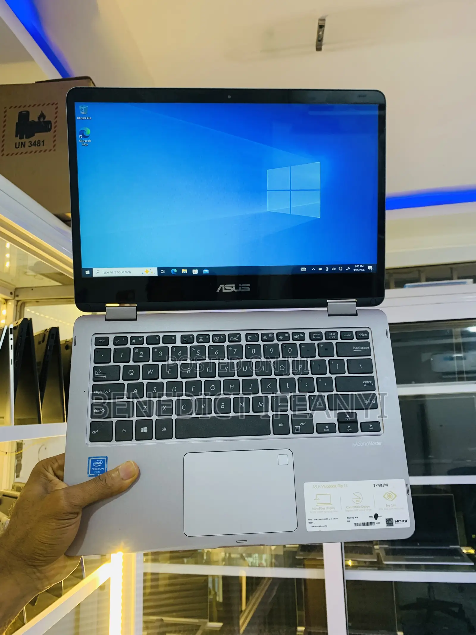 Laptop Asus VivoBook Flip 14 TP401NA 4GB Intel SSD 256GB
