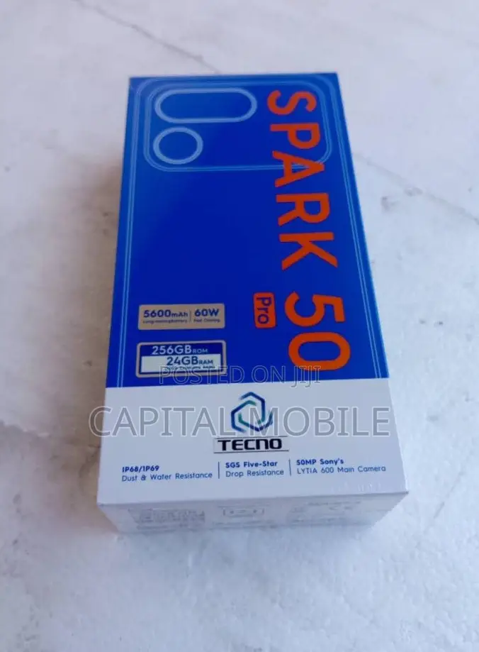 New Tecno Spark 50 Pro 256 GB Black