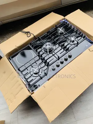 90cm 4+1 Ceramic Burner Gas Cooker Hob Built-in Ken Wood