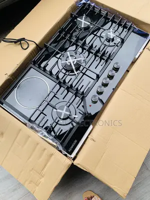 Best Buy for Less 90cm 4+1 Ceramic Burner Gas Cooker Hob Built-In
