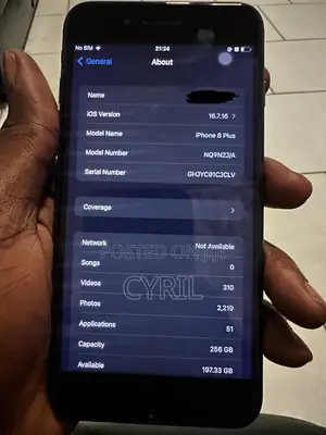Apple iPhone 8 Plus 256 GB Black