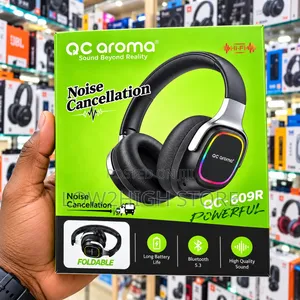 QC Aroma QC-609R Bluetooth 5.3 RGB Wireless Headphones - Low2High