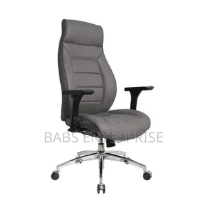 Eldo Leather Injected Foam 3D Armrest Line Seat and Back Chair