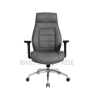Eldo Leather Injected Foam 3D Armrest Line Seat and Back Chair