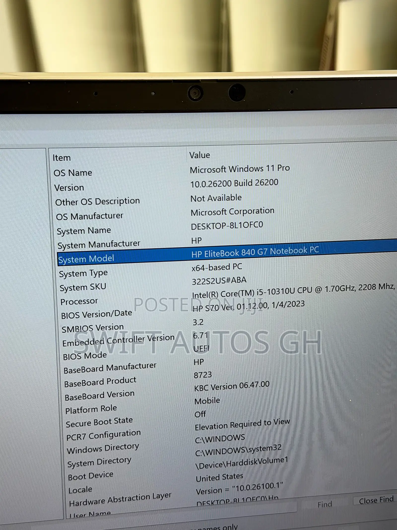 Laptop HP EliteBook 840 G7 8GB Intel Core i5 SSD 256GB