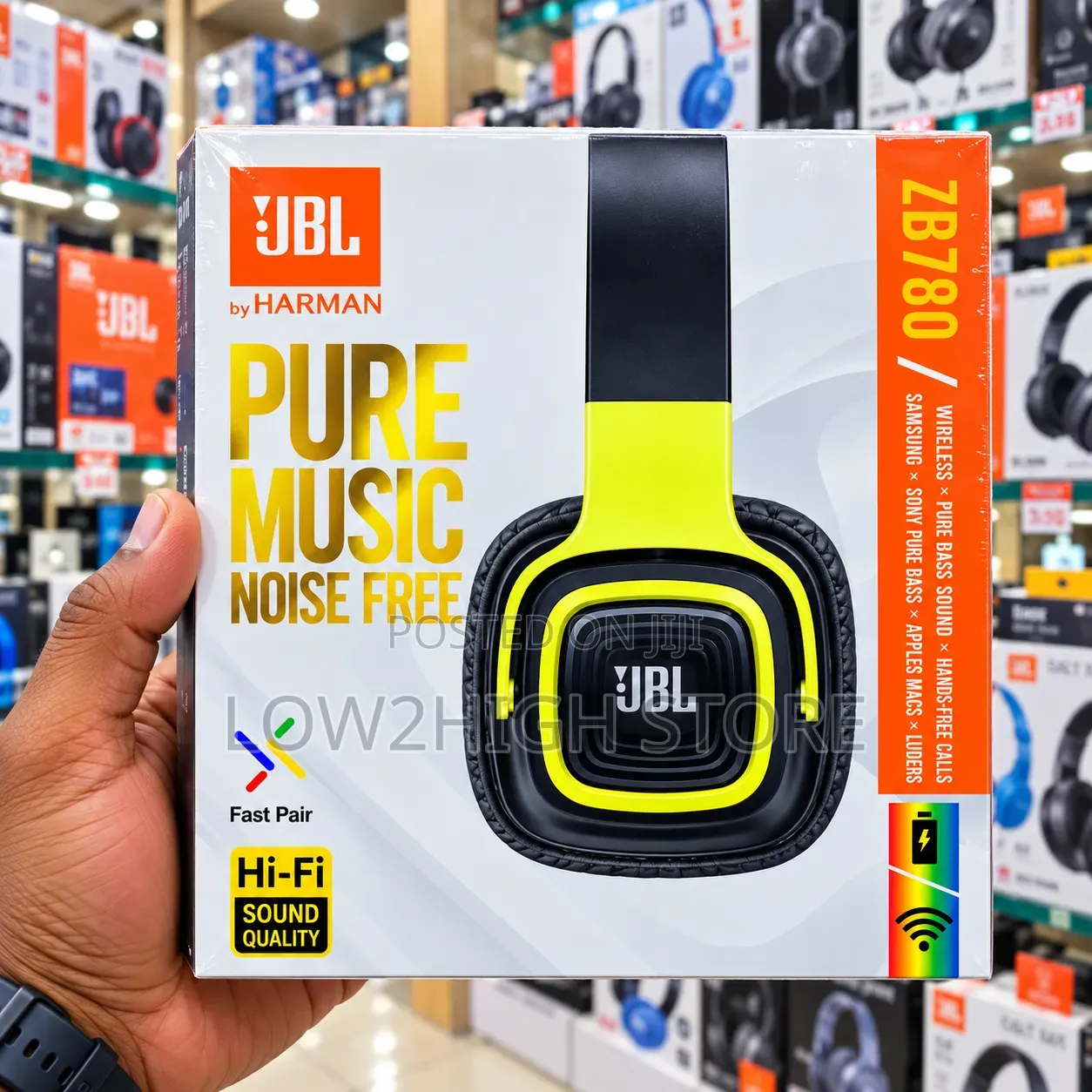 JBL ZB780 Wireless ANC Over-Ear
Headphones - Low2High