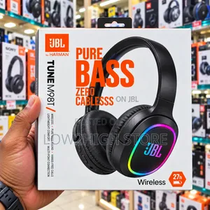 Wireless RGB Pure Bass Over-Ear Headphones - Low2High