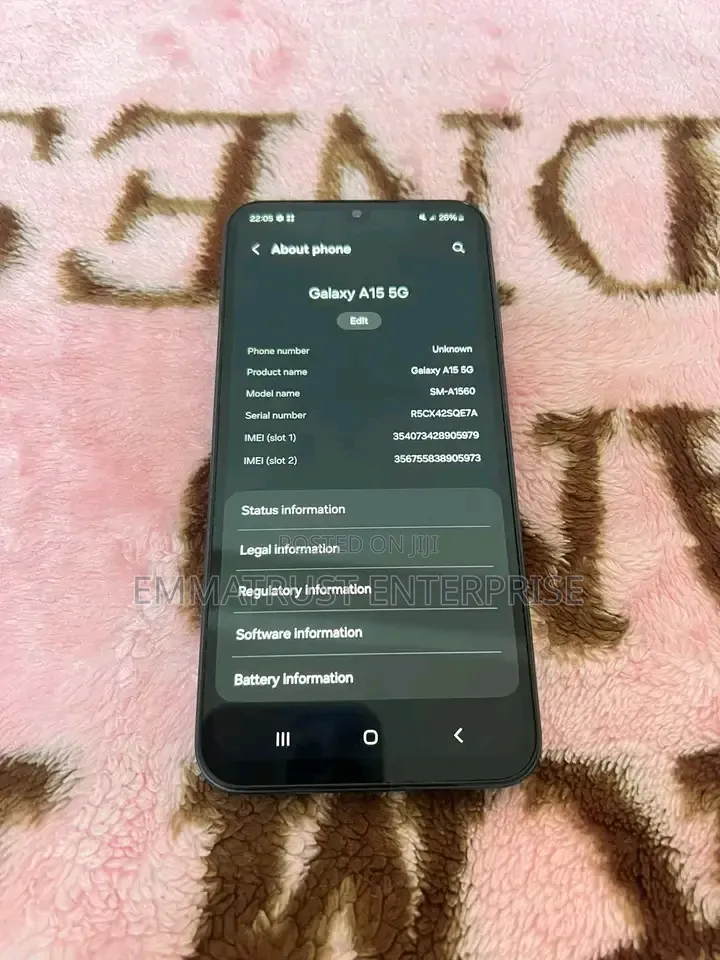 New Samsung Galaxy A15 128 GB Black