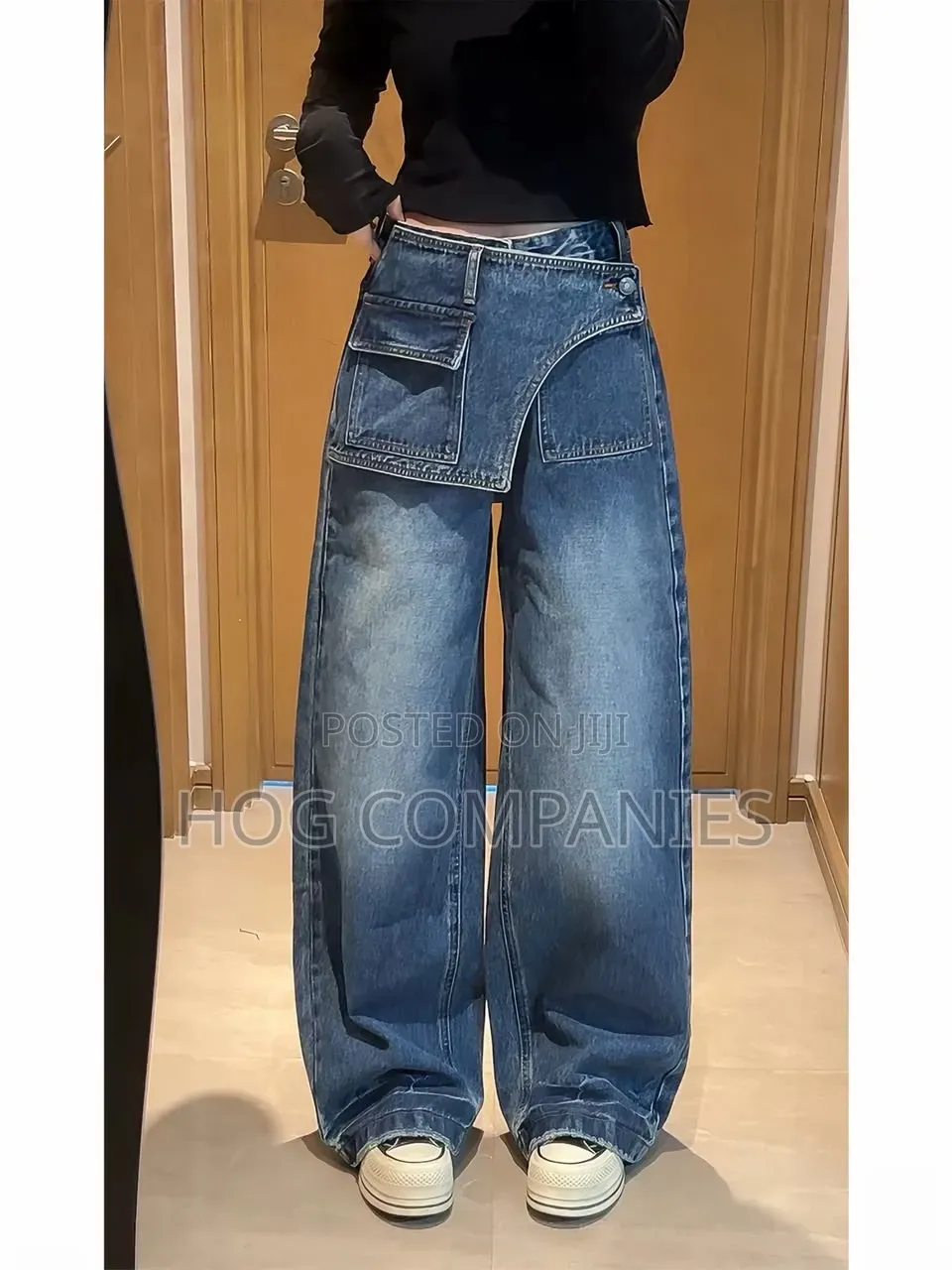 Ladies Baggy Jeans Trousers in Accra - Fast Delivery in 2 Hours