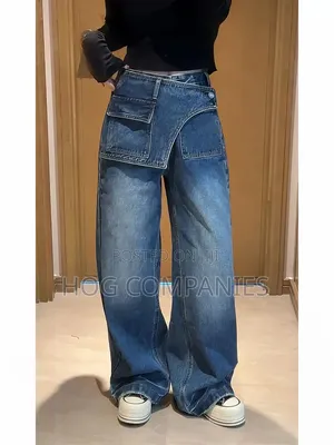 Ladies Baggy Jeans Trousers in Accra - Fast Delivery in 2 Hours