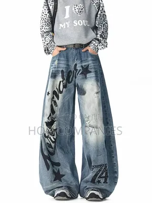 Ladies Baggy Jeans Trousers in Accra- Fast Delivery in 2hrs
