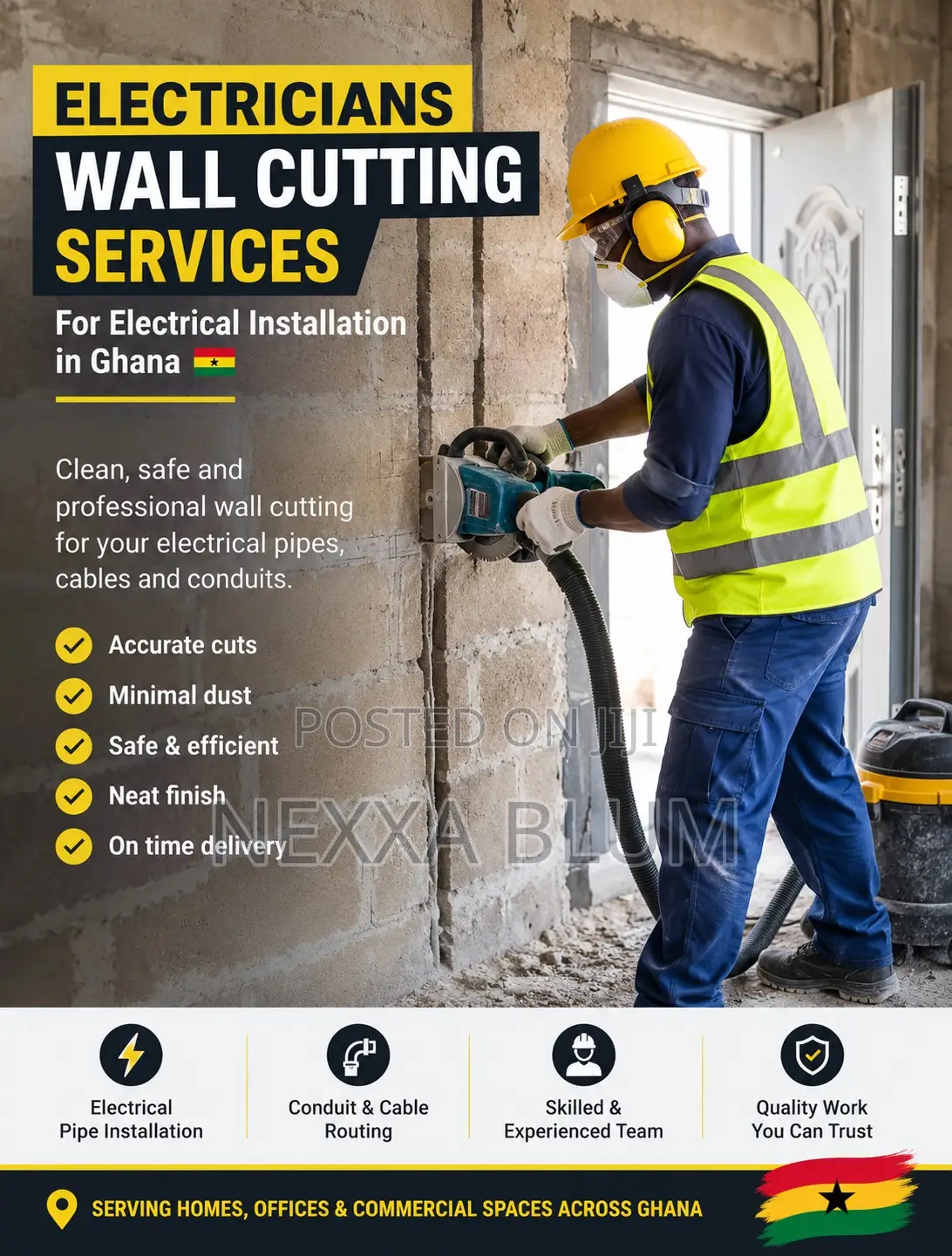 Wall Cutting and Chiseling Work