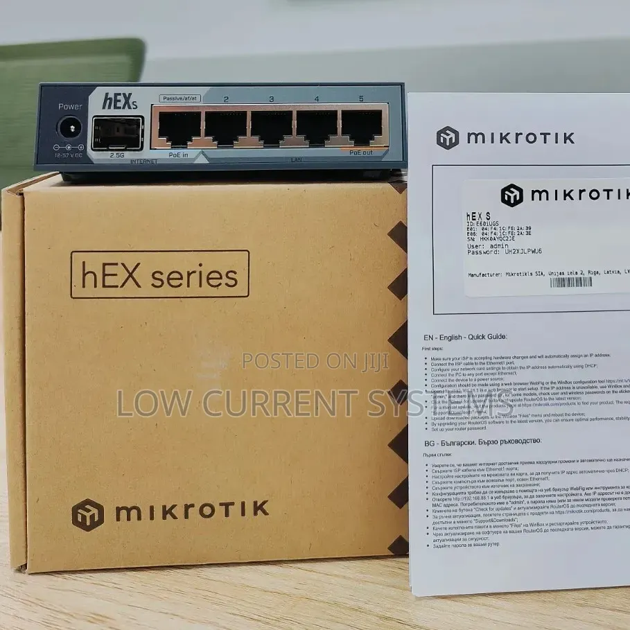 Mikrotik HEX S 2025 E60iUGS 512ram Router Board 2.5G SFP
