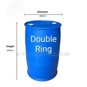 Slightly Used Blue Barrel Container (Drum) for Water Storage At