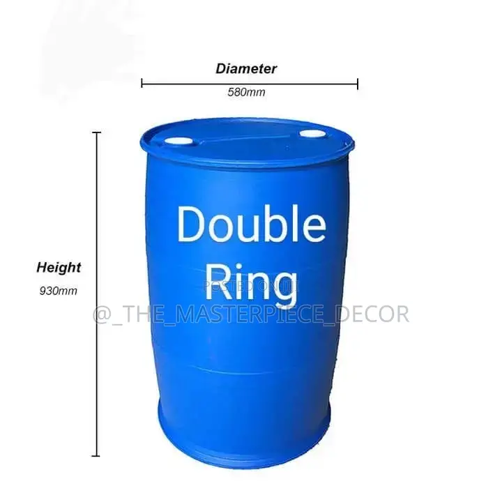Slightly Used Blue Barrel Container (Drum) for Water Storage At