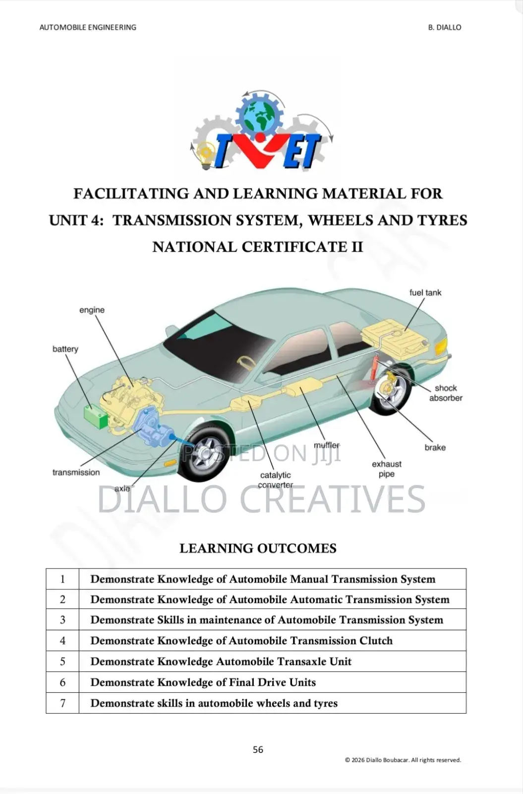 Automobile Engineering Technology Textbook