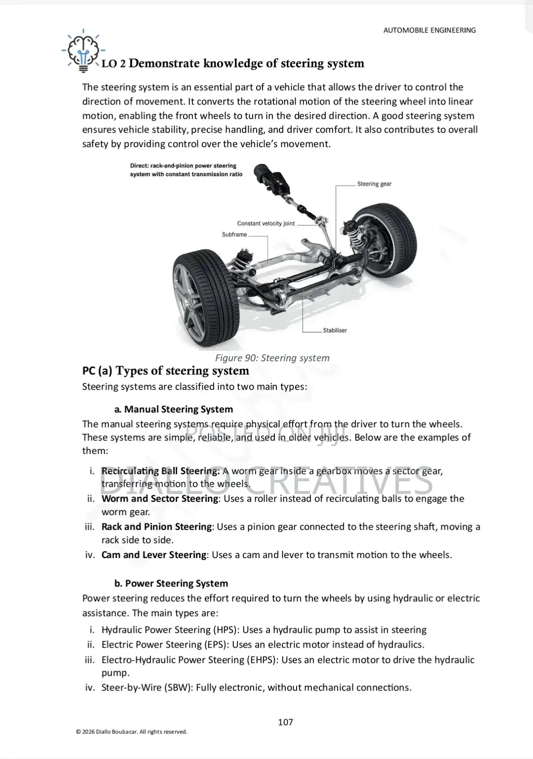 Automobile Engineering Technology Textbook