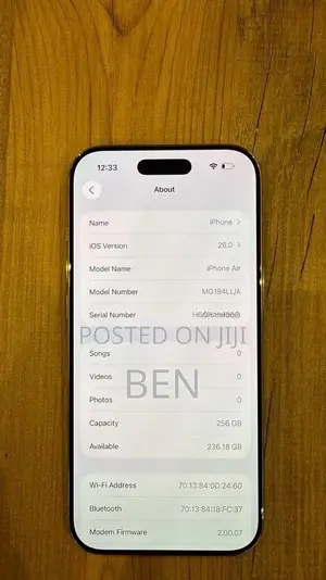 Apple iPhone Air 256 GB Bronze