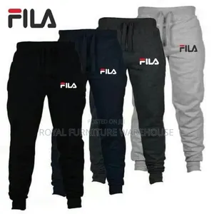 Casual Athletic Sweatpants and Joggers Featuring Various Brand Logos