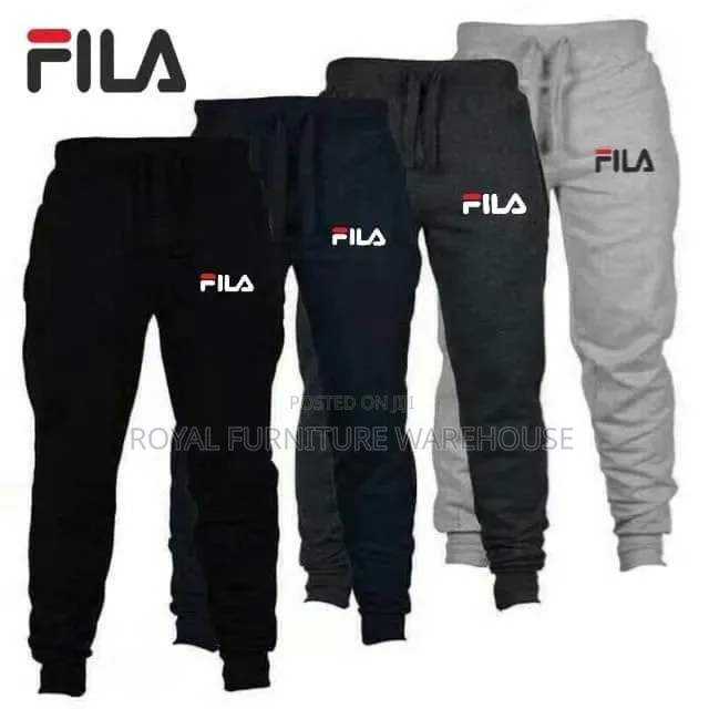 Casual Athletic Sweatpants and Joggers Featuring Various Brand Logos