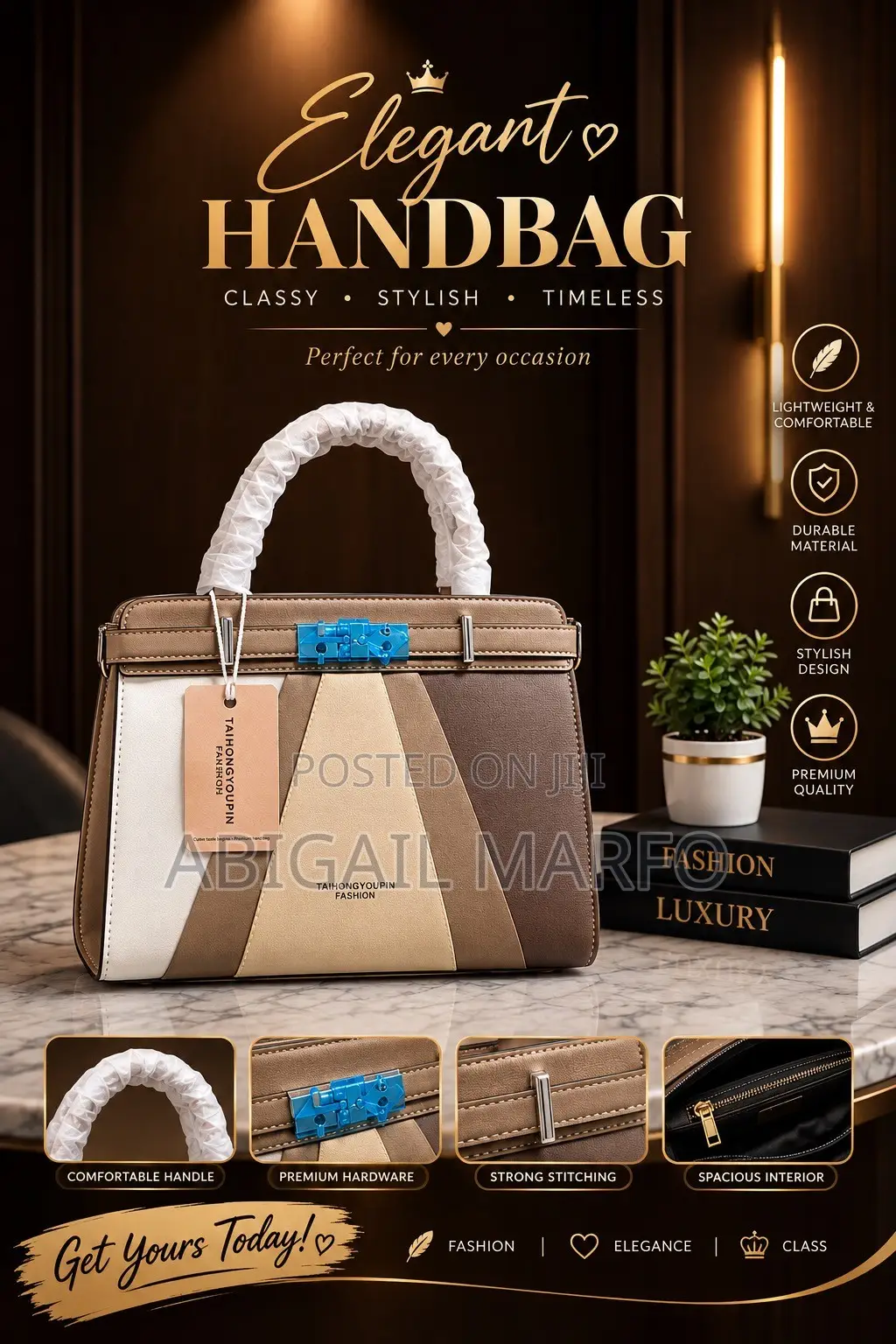 Quality Leather Corporate Handbag