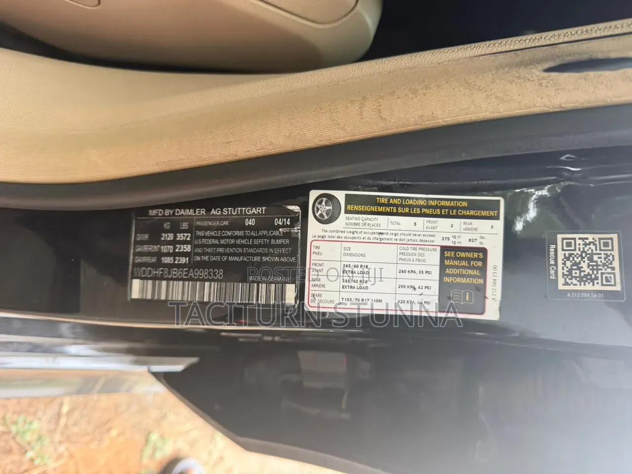 Mercedes-Benz E350 2014 Black