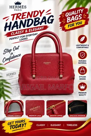 Title: Luxury Style Red Textured Leather Handbag – Elegant Tote