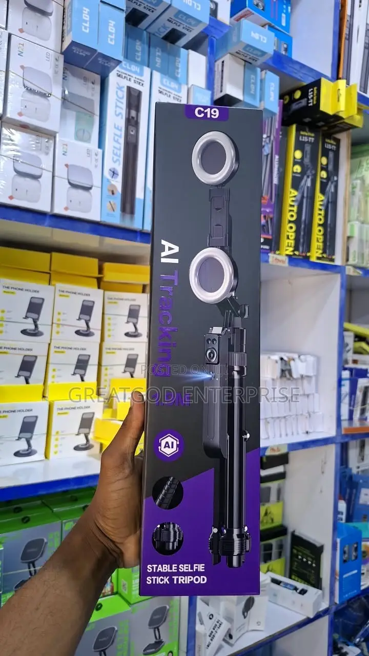 C19 AI Tracking Stable Selfie Stick Tripod