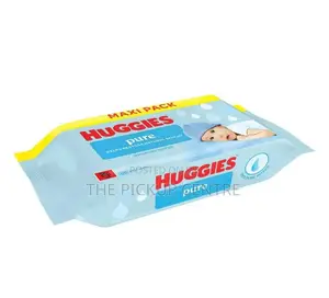 Huggies Pure Baby Wipes Maxi Pack (12x60 Wipes)