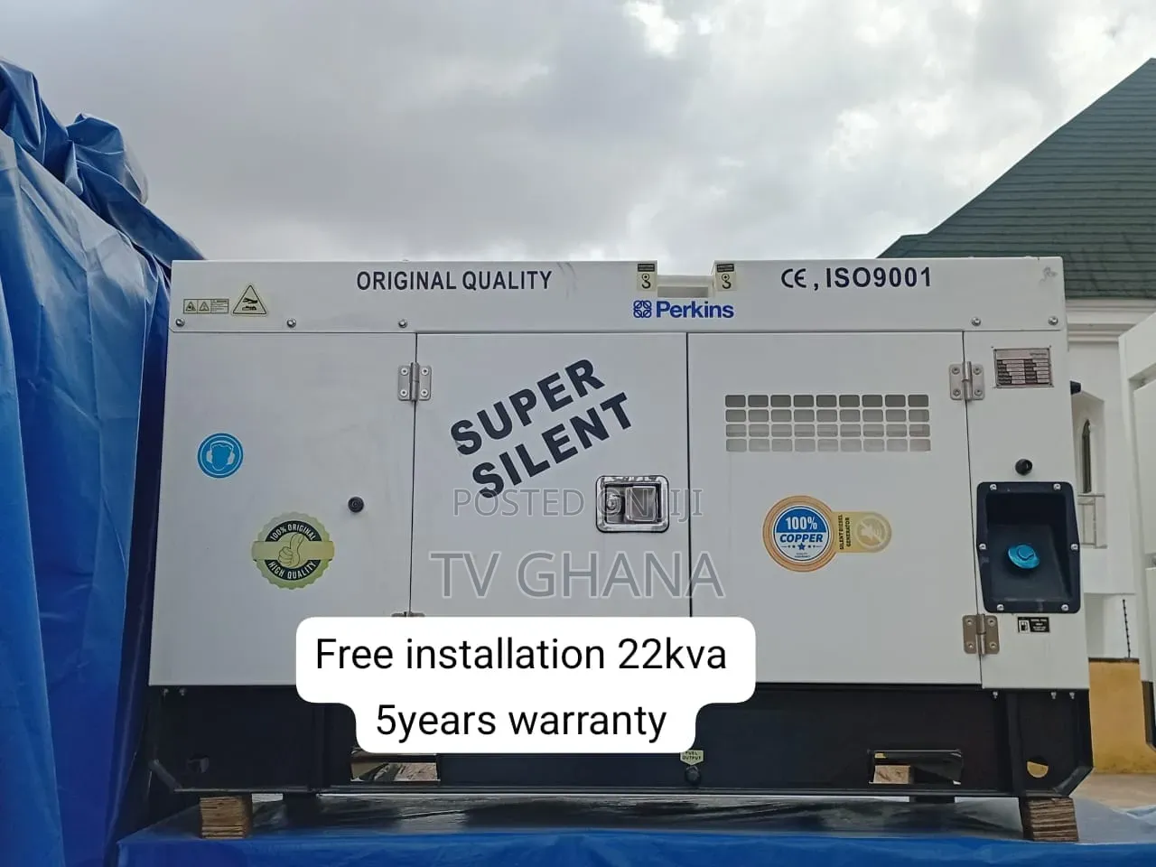 Powerful 22kVA Perkins Diesel Genset – Ready for Work22kva