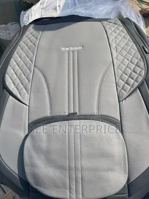 Grey and Black Design Car Seat Cover -Full Set